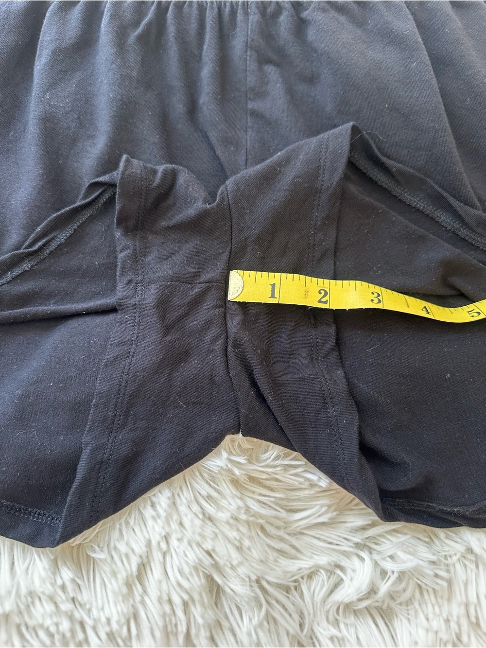Athleta Black Nighttime Bliss Sleep Shorts Lounge Pajama Size: Medium - Picture 6 of 9